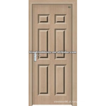 Porta MDF porta interior do PVC com revestimento de PVC JKD-1803 para quarto usado